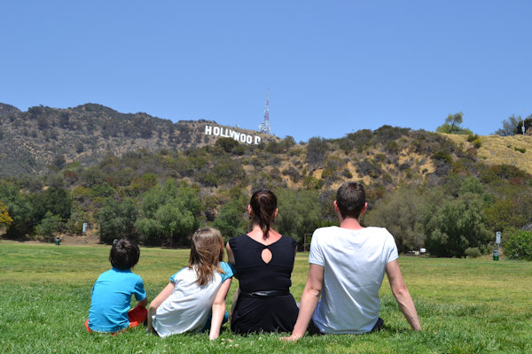 Hollywood Sign depuis Hollywood Lake Park