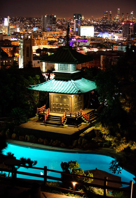 Pagode du restaurant Yamashiro Hollywood Los Angeles