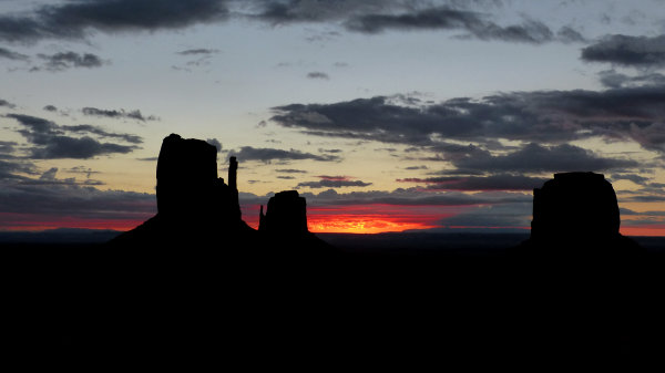 Aurore à Monument Valley