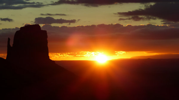 Aurore à Monument Valley