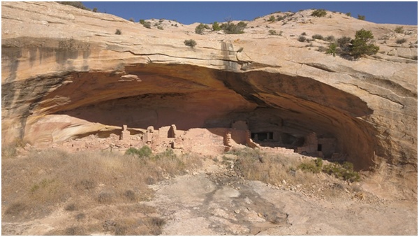 Butler Wash Ruins Utah vue depuis un drone