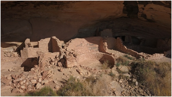 Butler Wash Ruins Utah vue depuis un drone