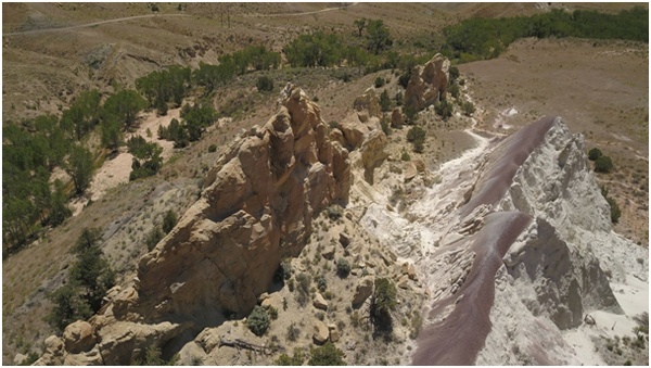 Paysages de l'Ouest américain filmés par un drone