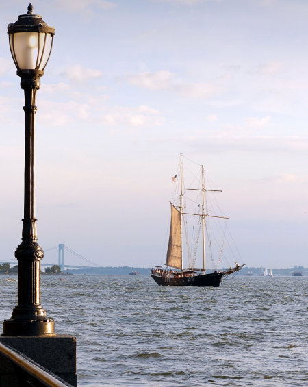 Voilier sur l'Hudson River