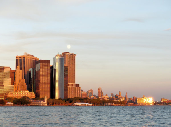 Manhattan au sunset depuis la goélette