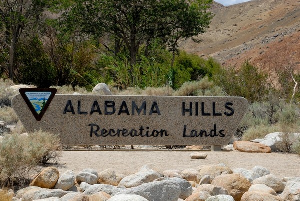 Panneau entrée Alabama Hills