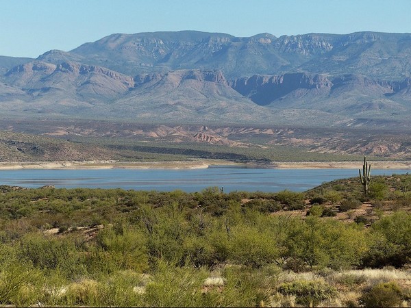 Route 188, à l'approche du Theodore Roosevelt Lake