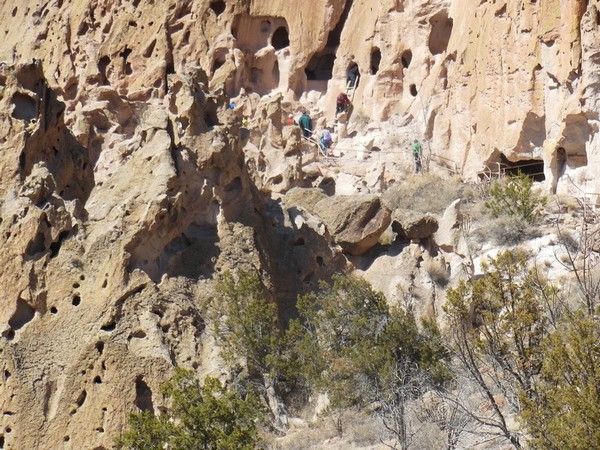 Falaise en tuff Bandelier NM