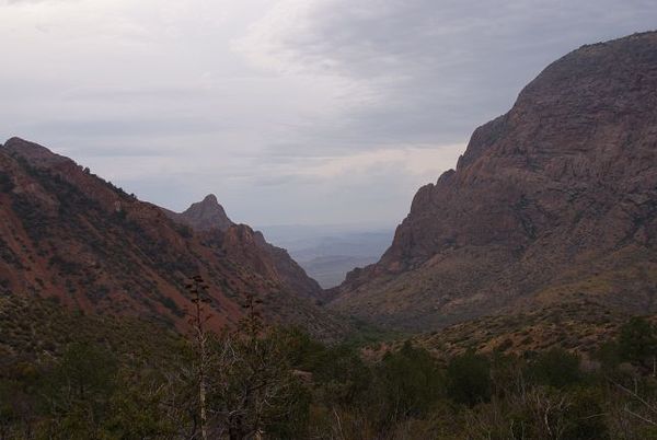 Le temps se couvre sur The Window Big Bend