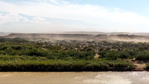 Le Mexique depuis Río Grande Overlook