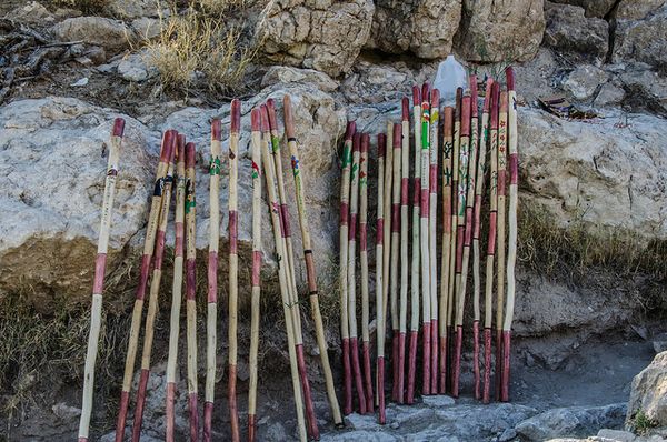 Bâtons de marche de Boquillas Canyon Big Bend