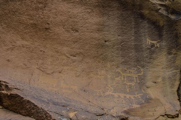 Pétroglyphes de Una Vida Chaco Culture