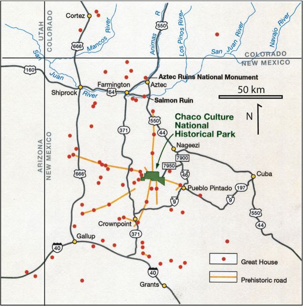 Les routes préhistoriques de Chaco Canyon