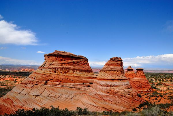 Paysage de teepees Coyote Buttes South Arizona