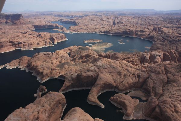 Lake Powell vu d’avion Glen Canyon NRA
