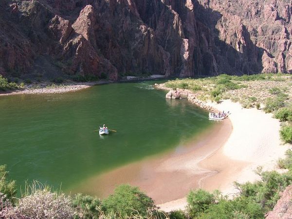 Plage fleuve Colorado Grand Canyon Arizona