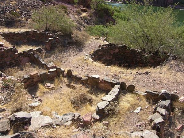 Vestiges d’un village indien ancestral Grand Canyon Arizona