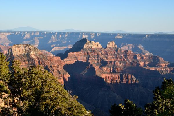 vue depuis Bright Angel Point Grand Canyon rive Nord Arizona