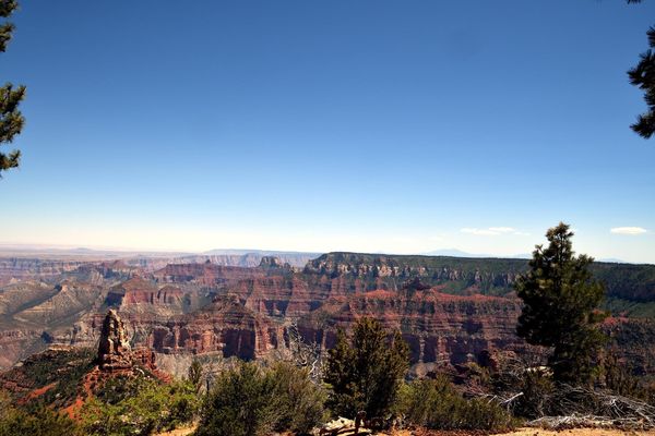 Vue depuis Point Imperial Grand Canyon rive nord Arizona