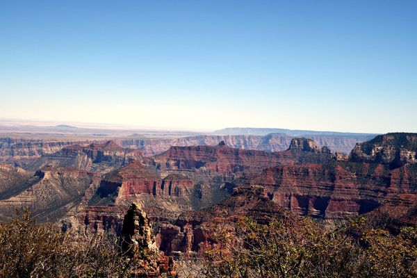 Vue depuis Point Imperial rive nord du Grand Canyon Arizona