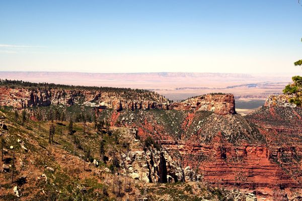 Vue depuis Point Imperial Grand Canyon rive Nord Arizona