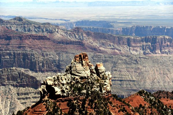 Vue depuis Vista Encantada Grand Canyon rive Nord Arizona