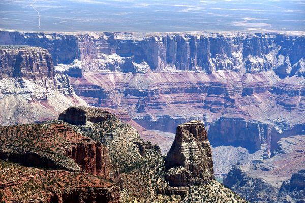 Vue depuis Roosevelt Point rive Nord Grand Canyon Arizona