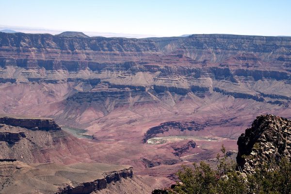 Point de vue après Angels Window rive nord Grand Canyon Arizona