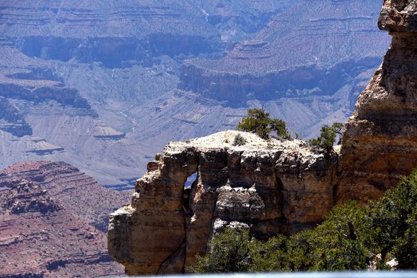Depuis Angel Window Grand Canyon rive nord Arizona