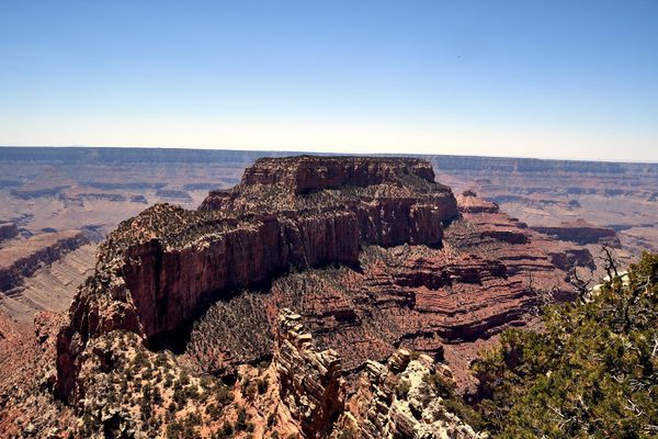 Wotans Throne rive nord Grand Canyon Arizona