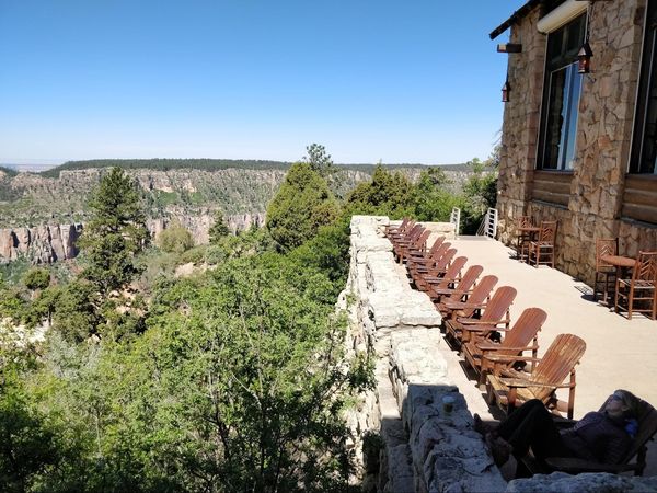 Terrasse du Grand Canyon Lodge rive nord