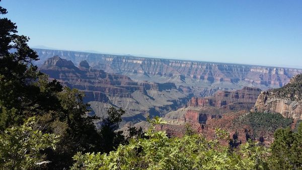 Vue depuis les cabins du Grand Canyon Lodge rive nord