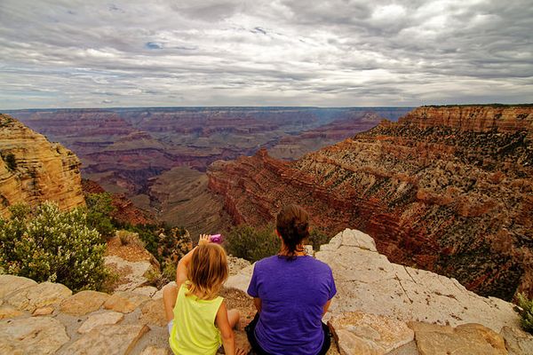 Vue depuis Pipe Creek Vista Grand Canyon rive sud Arizona