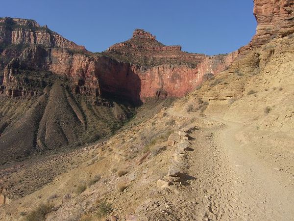 Entre Skeleton Point et le fond du Grand Canyon Arizona