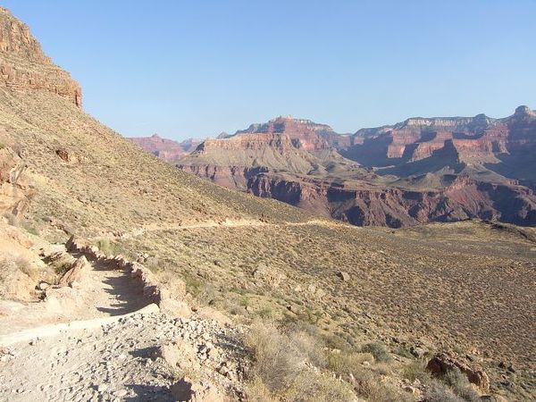 Entre Skeleton Point et le fond du Grand Canyon Arizona