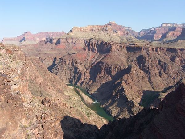 Après Skeleton Point, vers le fond du Grand Canyon Arizona