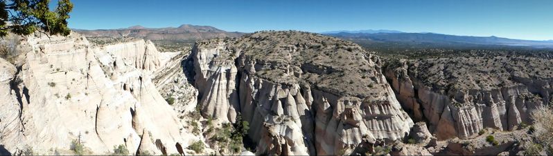 Panorama sommet Slot Canyon Trail Kasha-Katuwe Tent Rocks