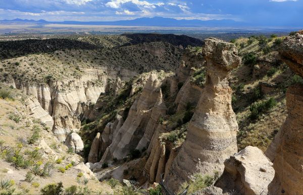 Vue panoramique sur les Sangre de Cristo Mountains et les Jemez Mountains