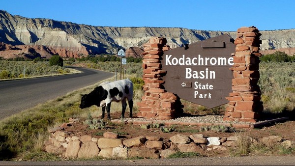 Entrée du parc Kodachrome Basin