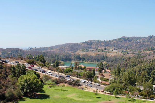 Vue depuis le Lake Hollywood Park