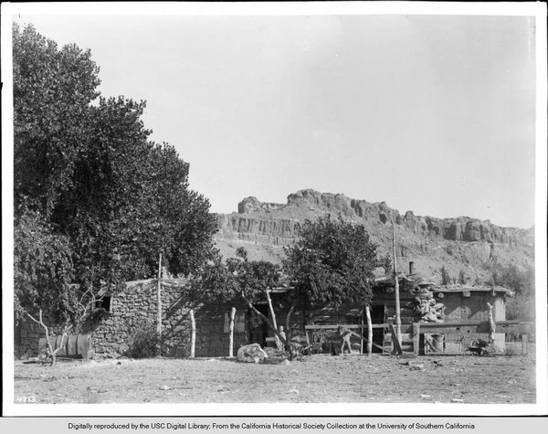 Moen Abbe, a house built and occupied by John D. Lee, Grand Canyon, Arizona, ca.1900