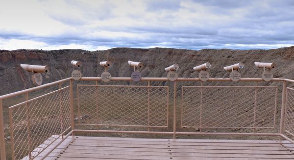 Plateforme avec longues vues Meteor Crater