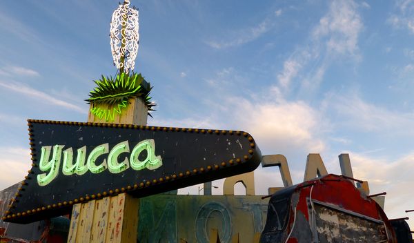 Enseigne Yucca Motel Neon Museum Las Vegas