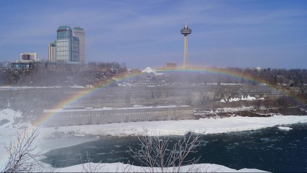 Arc en ciel aux Chutes du Niagara 