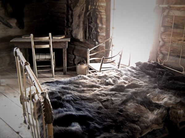 Hole in the Wall cabin Old Trail Town Wyoming