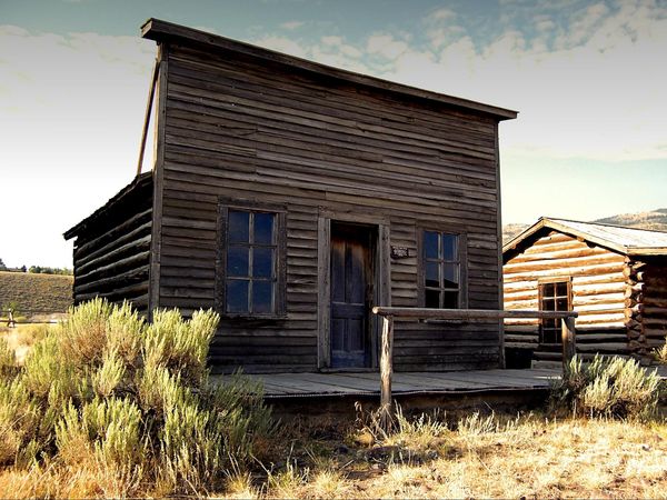 Bonanza Post Office Old Trail Town Wyoming