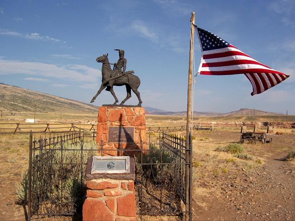 Tombe de Jeremiah Johnson Old Trail Town Wyoming