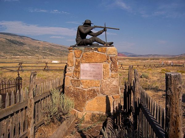 Tombe de Jim White Old Trail Town Wyoming