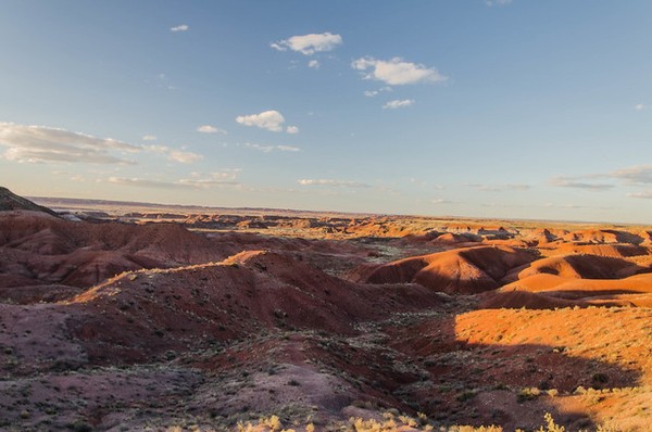 Tiponi Point au crépuscule Painted Desert Arizona
