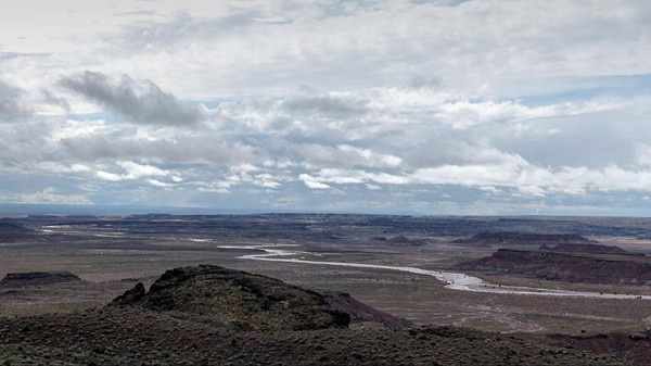 Pintado Point sous la pluie Painted Desert Arizona
